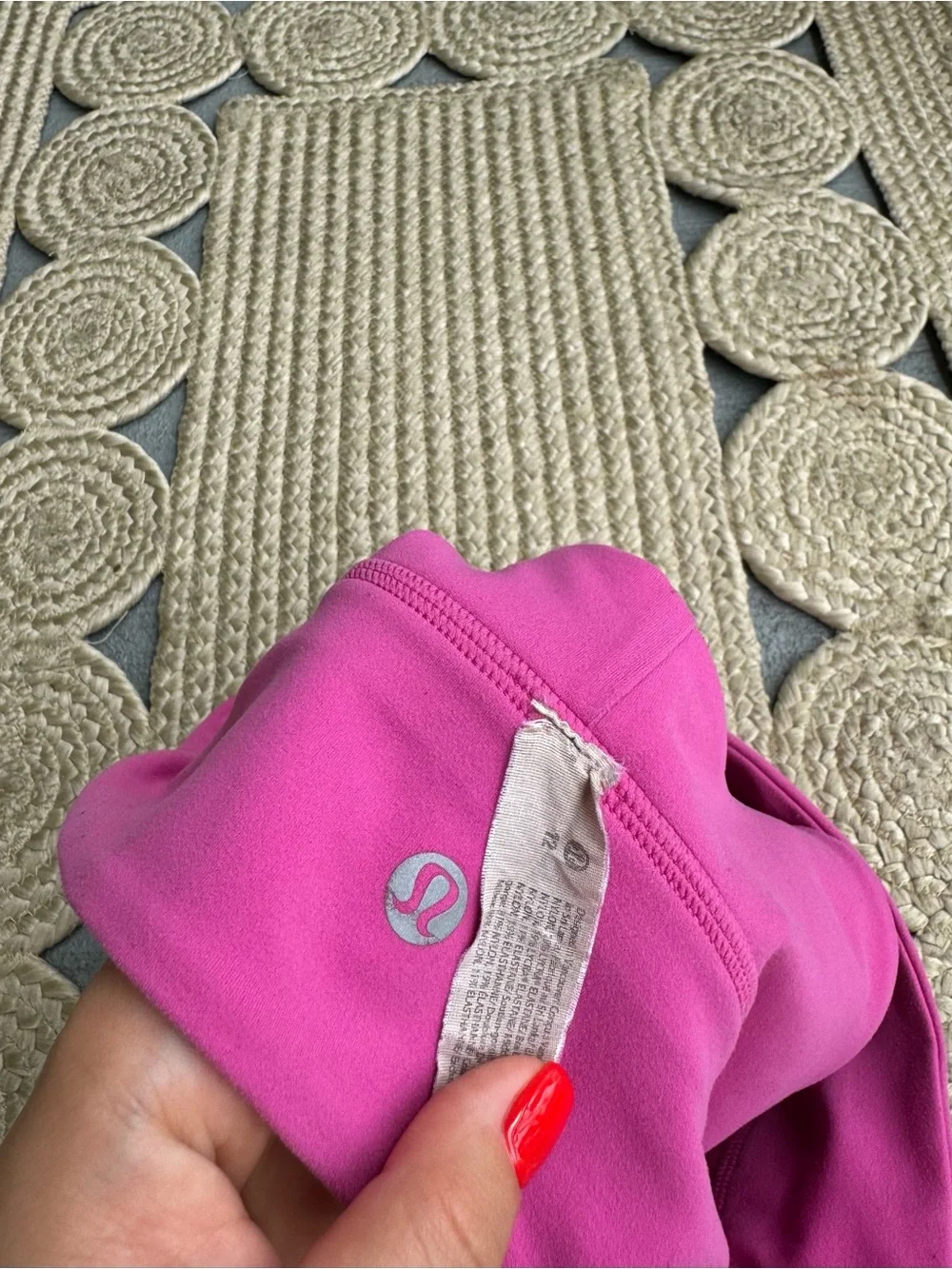 Lululemon Pink Bright Athletic Sports Bra Top Size 12
